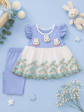 Floral Charm Girls’ Suit