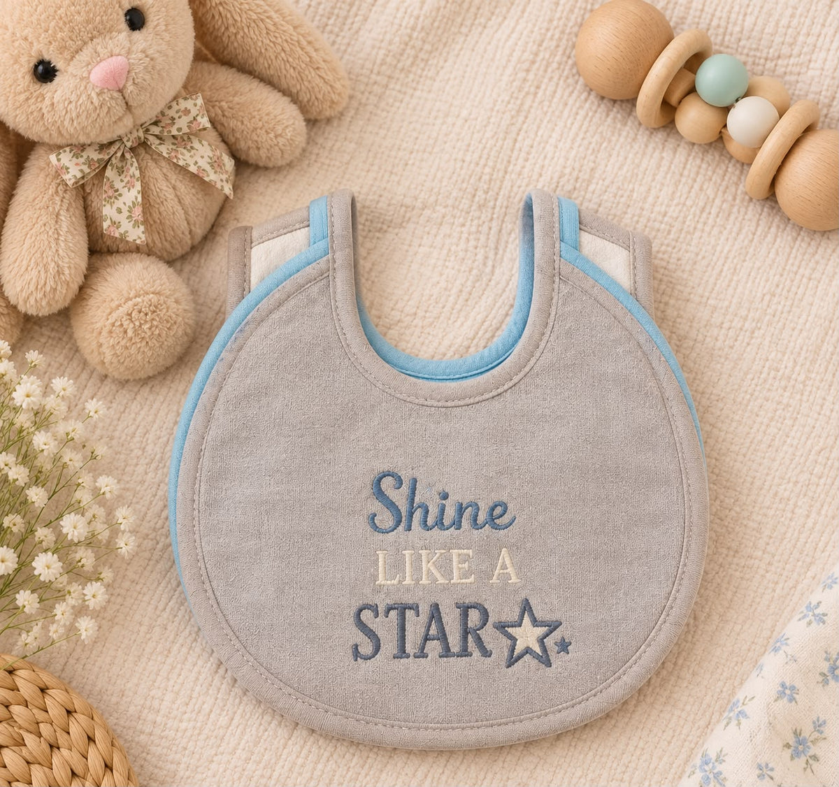 Baby Bib 3 Pcs Set – Little Mess Saver