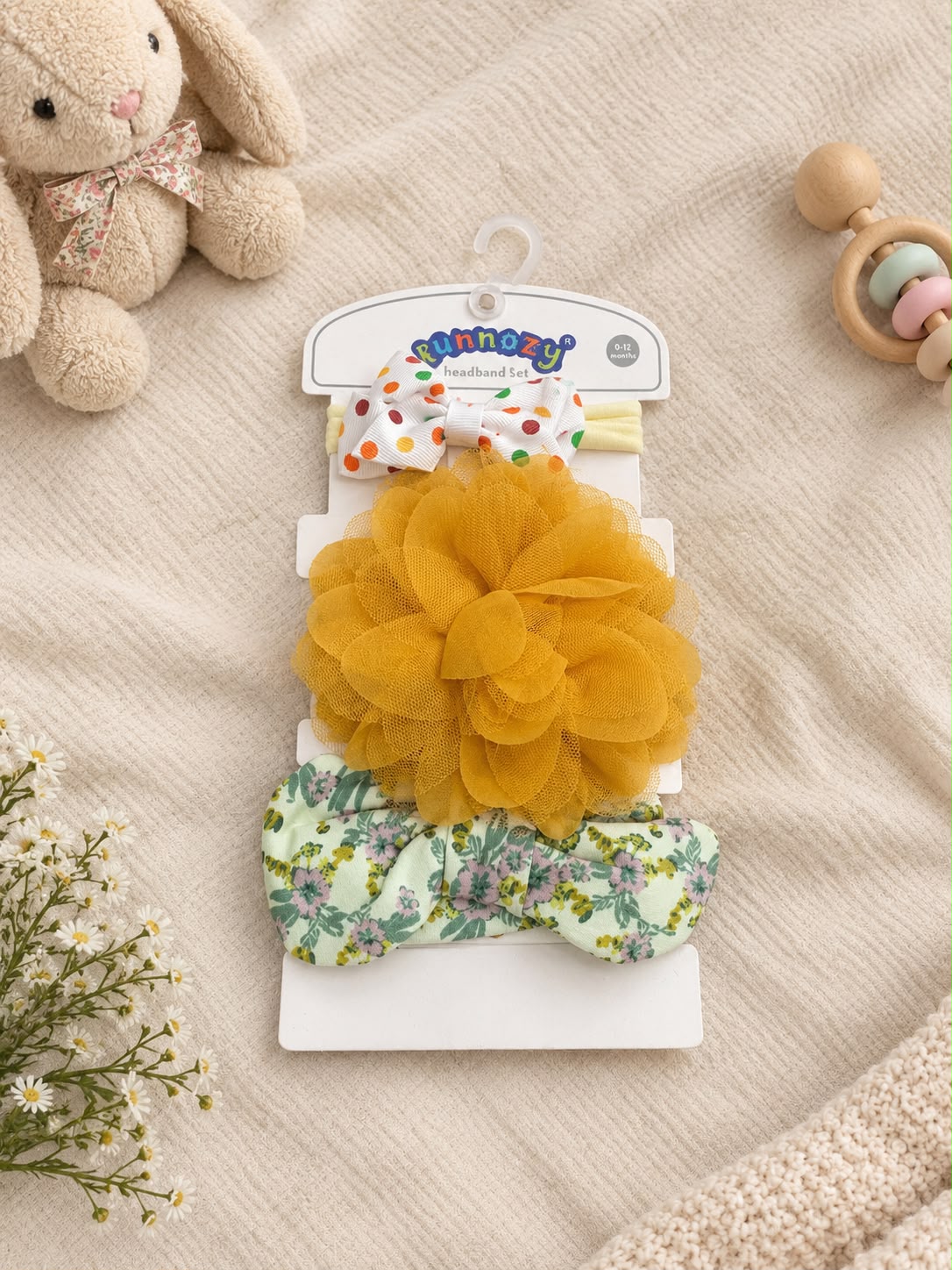 Tiny Bows – 3 Pc Hair Band Set