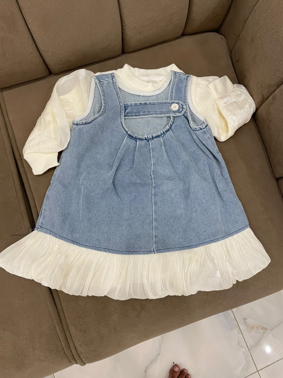 Little Denim Charm Frock ✨
