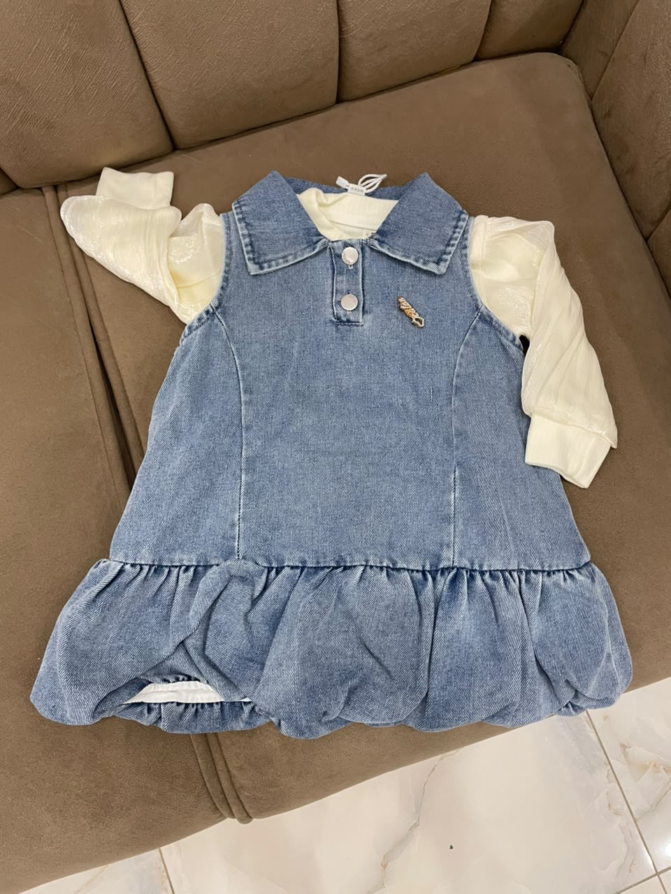Denim Dream Girls’ Frock 💙